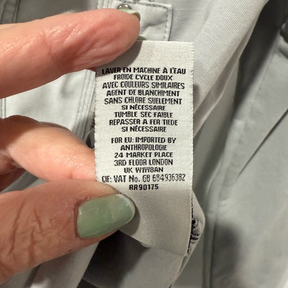 Women's Gray Ruffled Utility Jacket - Picture 4 of 7